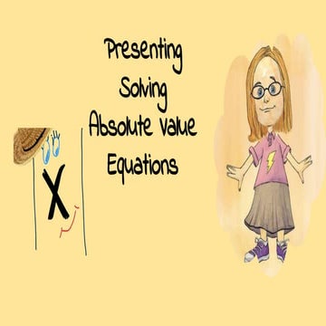 Solving absolute value equations