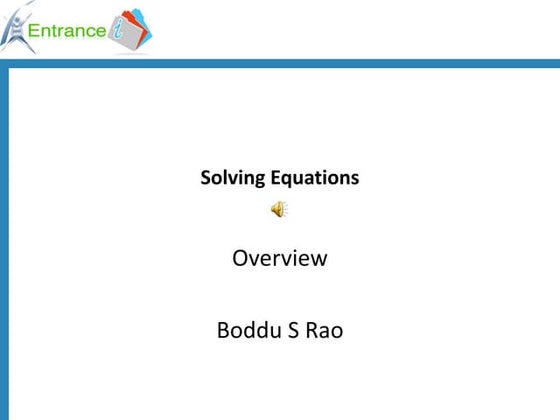 Solving Equations Using Reciprocals Ppt