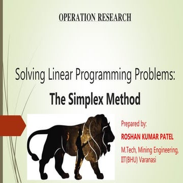 Goal Programming