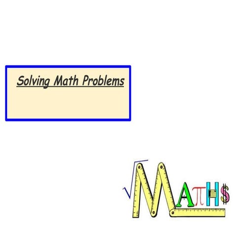 Solving math problems