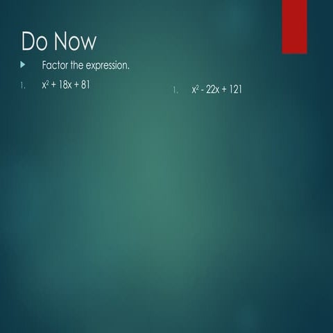 Quadratic Equation by Completing  Sq.ppt