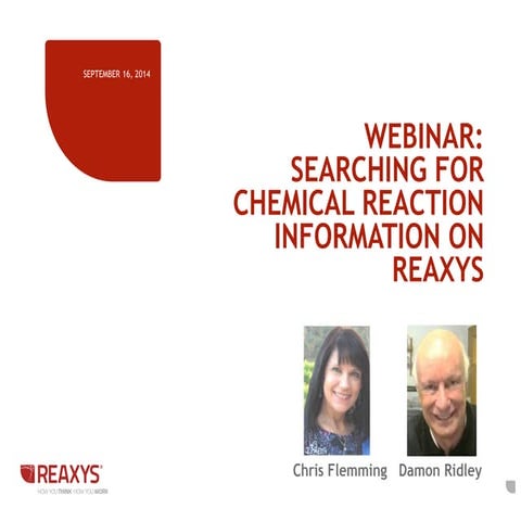 Solving Tough Chemistry Problems Using Reaxys