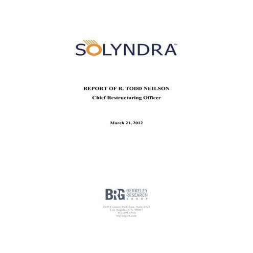 דו"ח פשיטת הרגל של סולינדרה