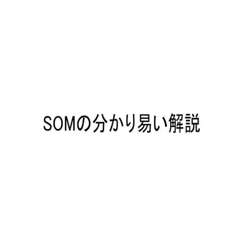 Somの分かり易い解説