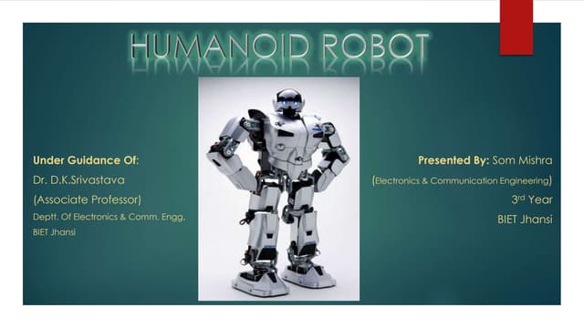 HUMAN FOLLOWING ROBOT | PPTX