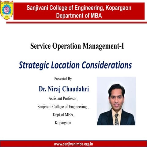 Strategic Location Considration 