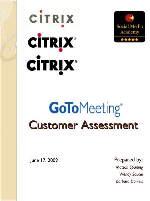 Soma Citrix Customer Assessment Final