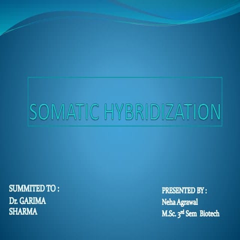 (Somatic hybridization)