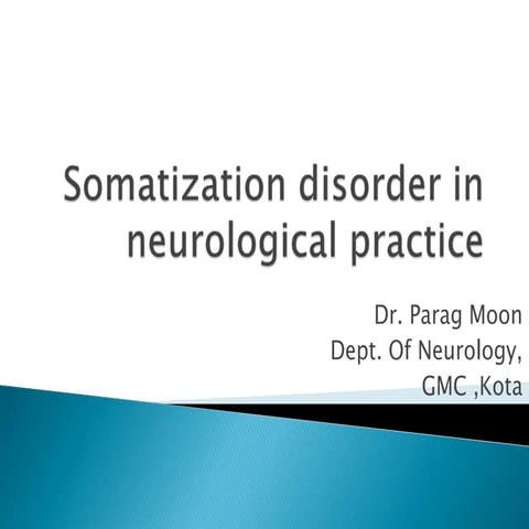 Somatization disorder