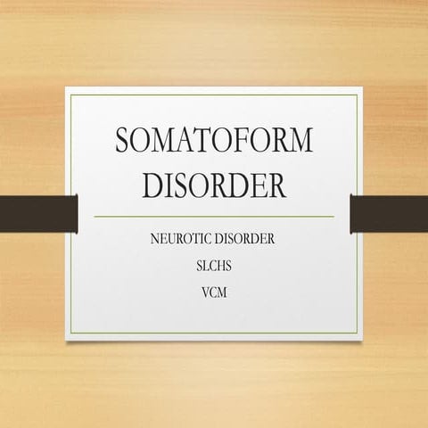 somatoform and dissociative disorders .ppt