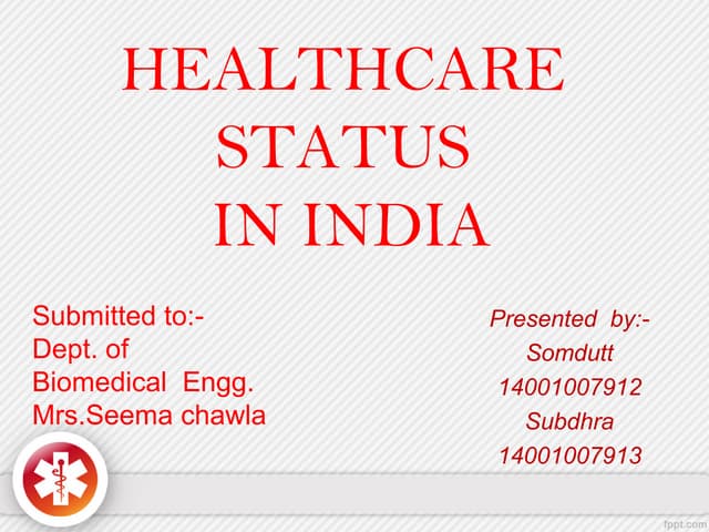 healthcare status in india