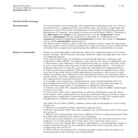 Assign 4 SoMe strategy