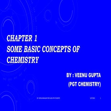 Some Basic Concepts of Chemistry(CHAPTER-1)