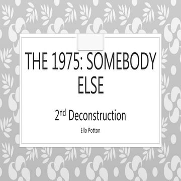 Somebodyelse deconstruction