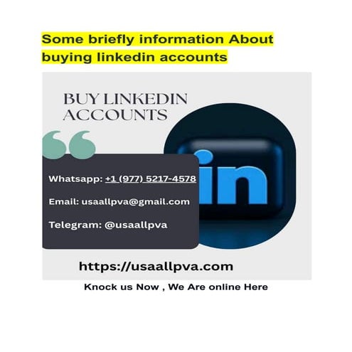 Some briefly information About buying linkedin accounts.pdf