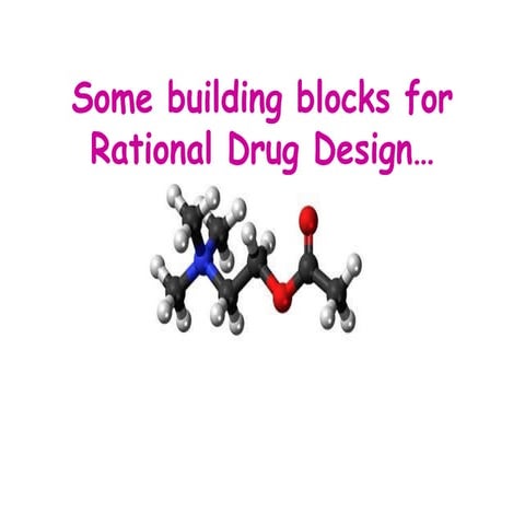 Some building blocks for Rational Drug Design 