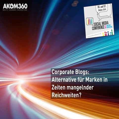 Corporate Blogs: Alternative für Marken in Zeiten mangelnder Reichweiten? 