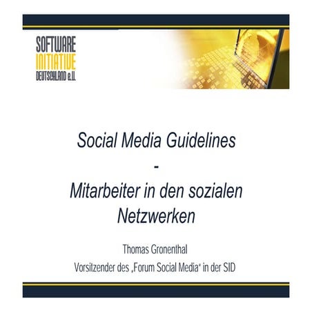 Social Media Guidelines