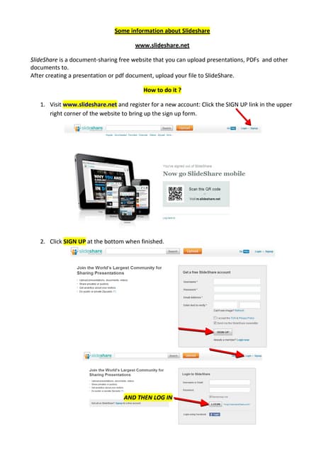 Some information about slideshare