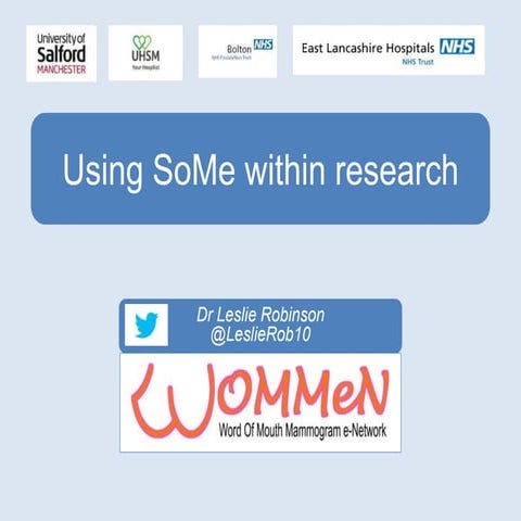 Using Social Media to support research activity