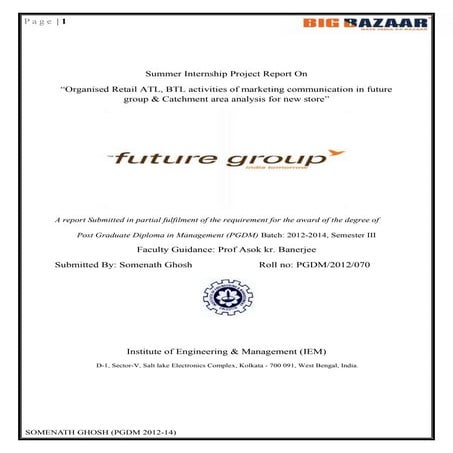 Class 12 Marketing ( 783 ) Department store project guidelines CBSE | PDF