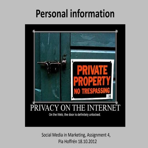 Personal information