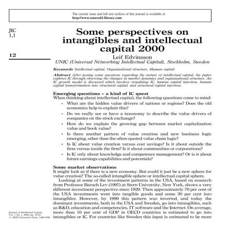 Some perspectives on ic