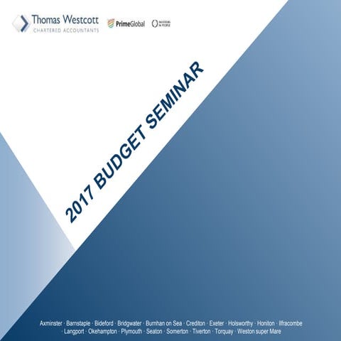 March 2017 Budget Seminar 