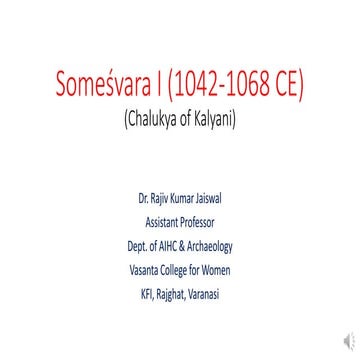 Someshvar I, chalukya of kalyani part 2
