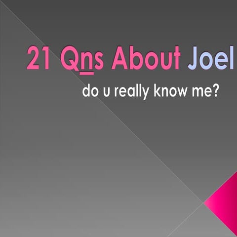 Something  About  Joel