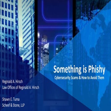 Something is Phishy: Cyber Scams and How to Avoid Them