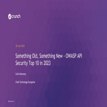 INTERFACE by apidays 2023 - Something Old, Something New, Colin Domoney, 42Cr...