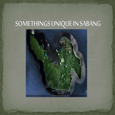 Somethings unique in sabang