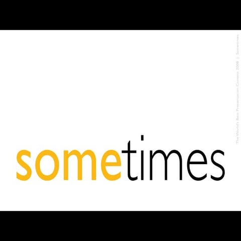 Sometimes | PDF