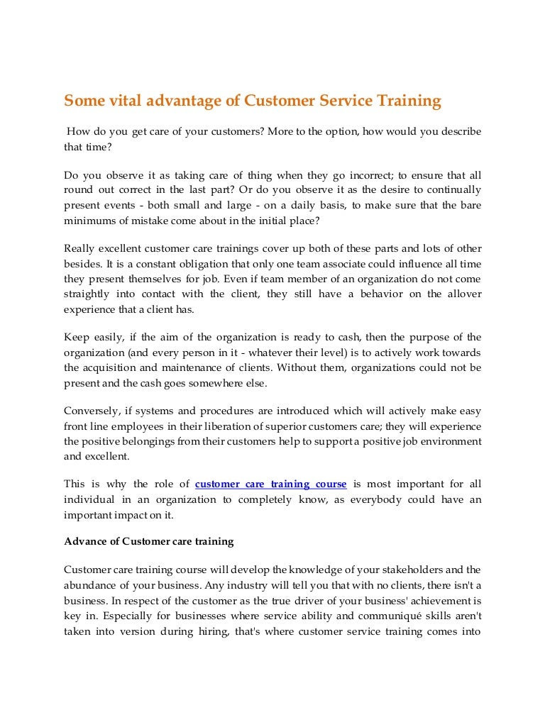 how would you describe customer service