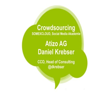 Social Media Lehrgang SOMEX cloud, Daniel Krebser, April 2012