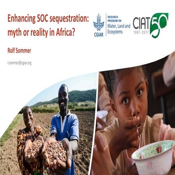 Enhancing SOC sequestration: myth or reality in Africa?