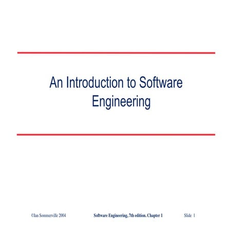 Comprehensive Introduction to Software Engineering Principles and ...