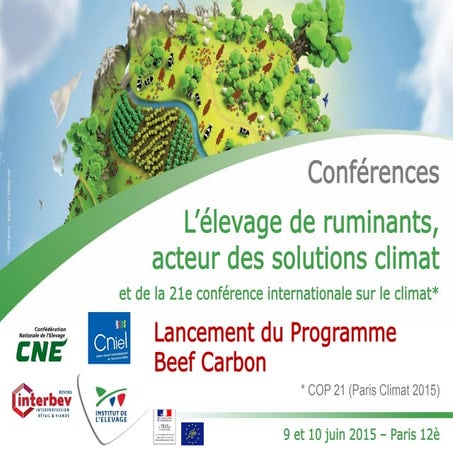 L'élevage de ruminants acteur des solutions climat et de la 21è conférence in...