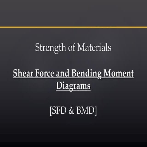 SOM Shear Force Bending Moment Diagram.ppt