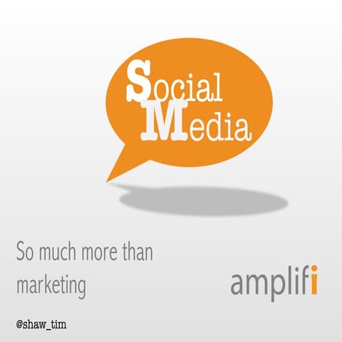 So much more than marketing CSA 2012