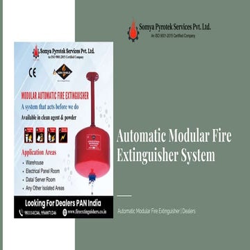 Modular Automatic Fire Extinguishers From Somya Pyrotek Services.pptx