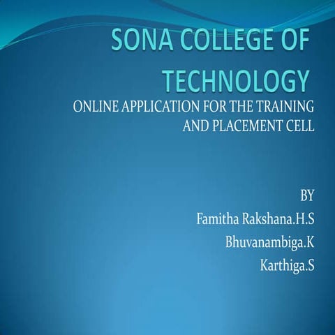 Sona college of technology