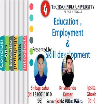 Education,Employment and skill development