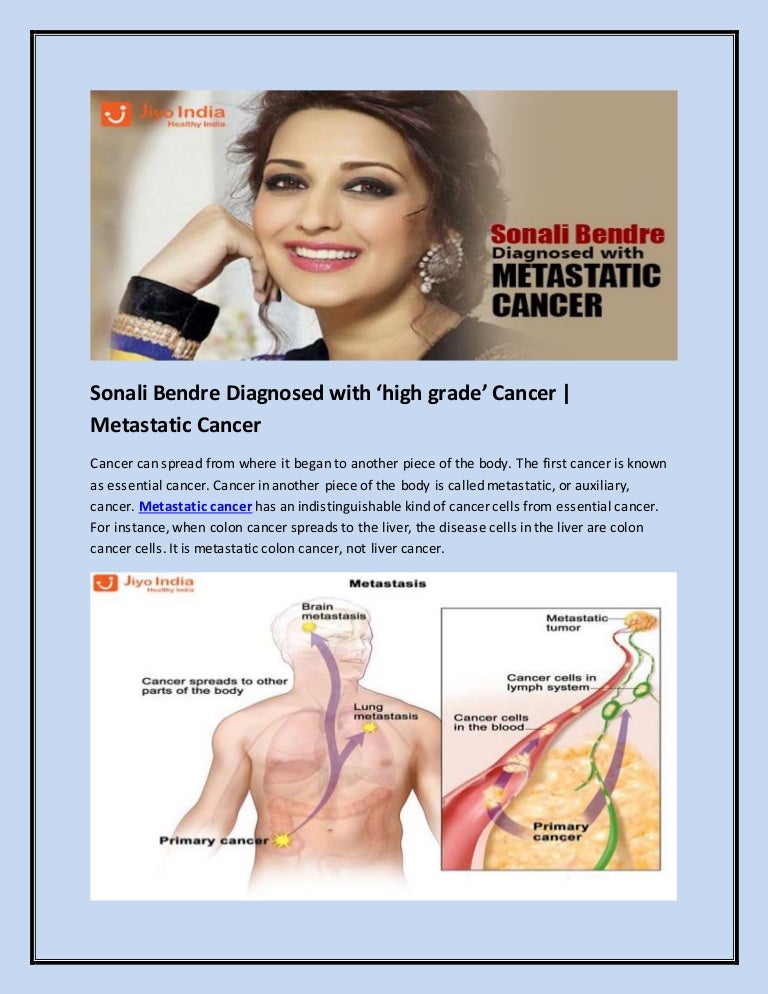 Sonali Bendre Is Suffering From Metastatic Cancer