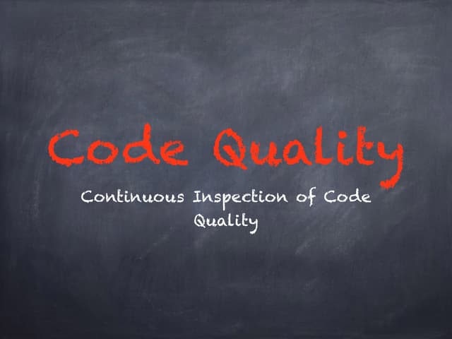 Sonarqube