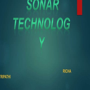Sonar technology ppt