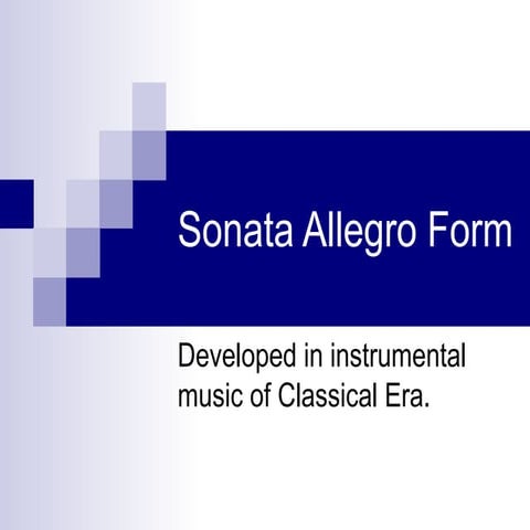 Sonata Allegro Form