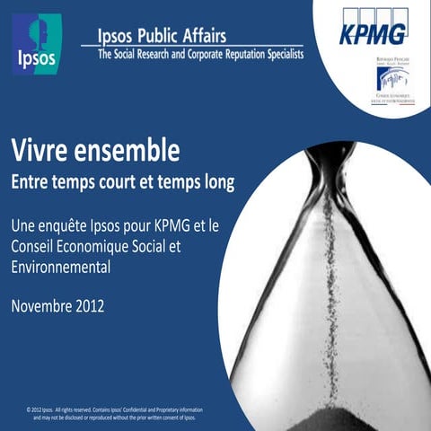 Vivre ensemble, entre temps court et temps long | PPTX