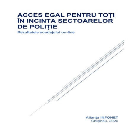 Sondaj on-line „Acces Egal pentru Toți în incinta Sectoarelor de Poliție”